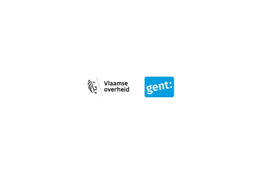Logo's Vlaamse Overheid en Stad Gent