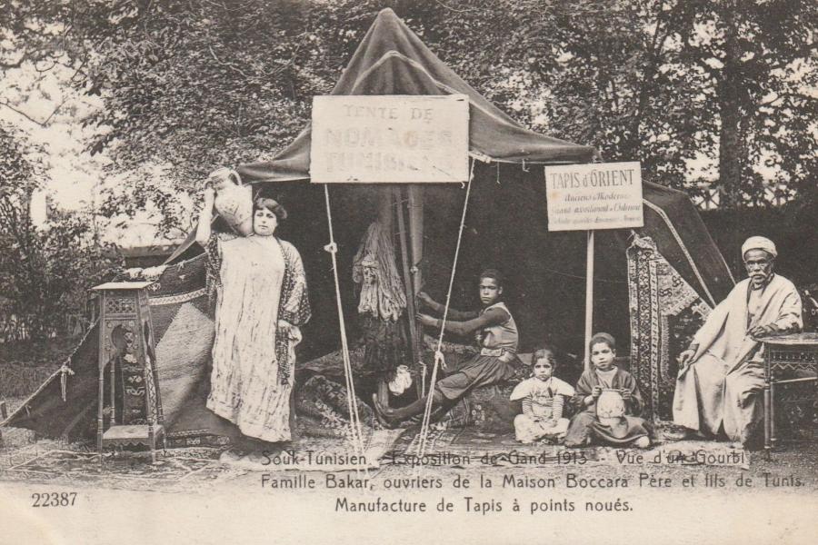Archiefbeeld Tunesische Souk op de Wereldtentoonstelling in Gent 1913 © delcampe.net