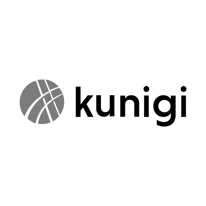 logo kunigi zwart wit