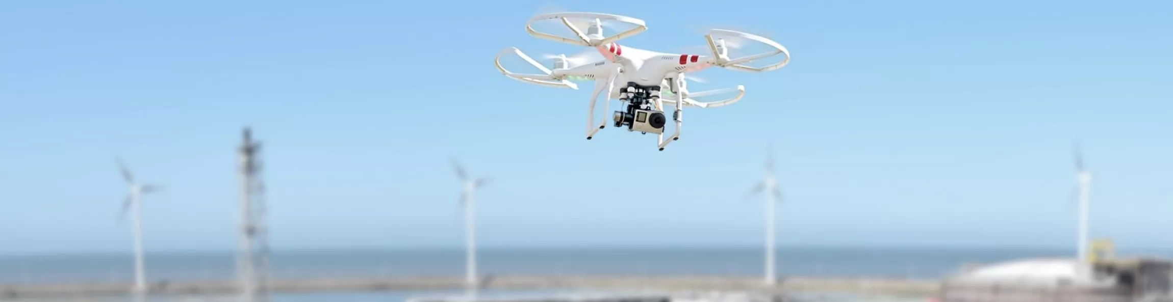 Drone in Port of Antwerp Bruges