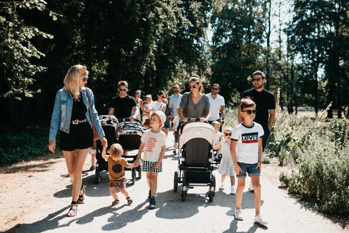 Gezinnen in groep in Bokrijk