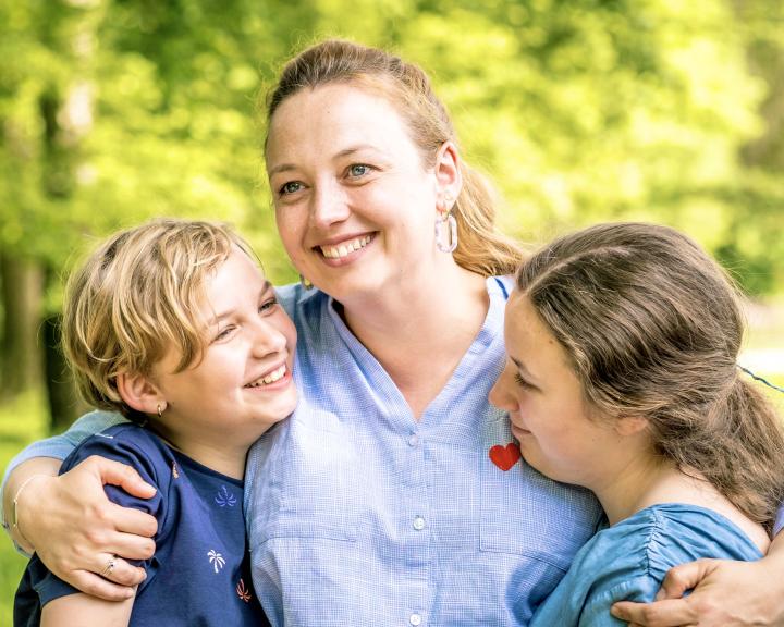 Mama met twee kinderen