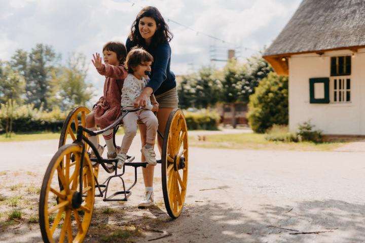 Historische fiets Openluchtmuseum