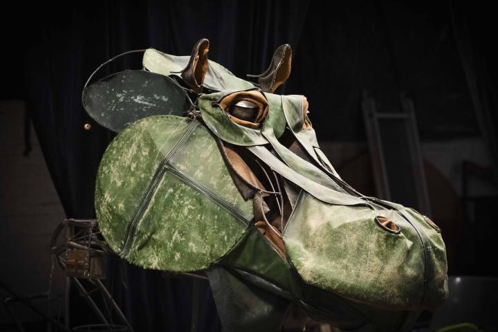 Kunstinstallatie van nijlpaard