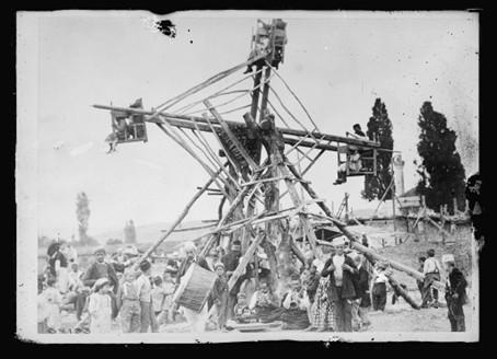 Houten constructie als voorloper van het reuzenrad