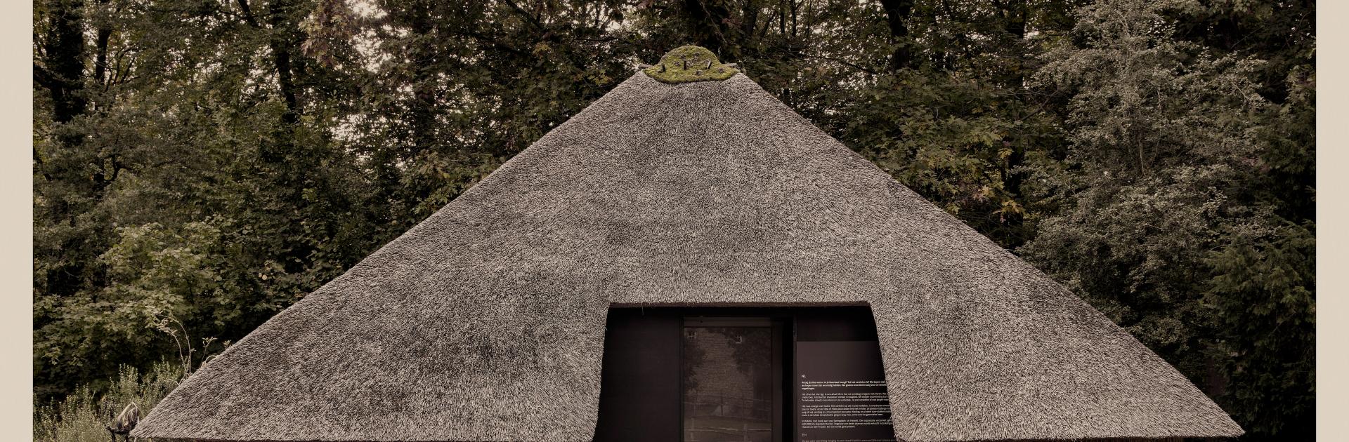 Gebouw met rieten dak