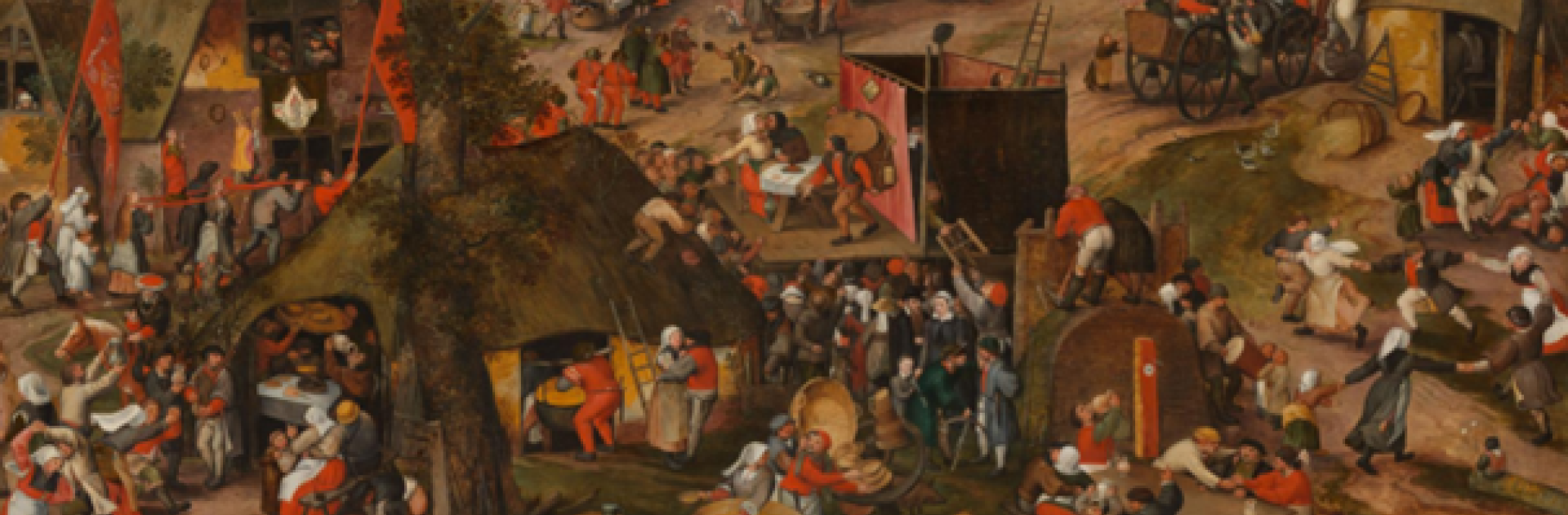 Schilderij van een boerenkermis