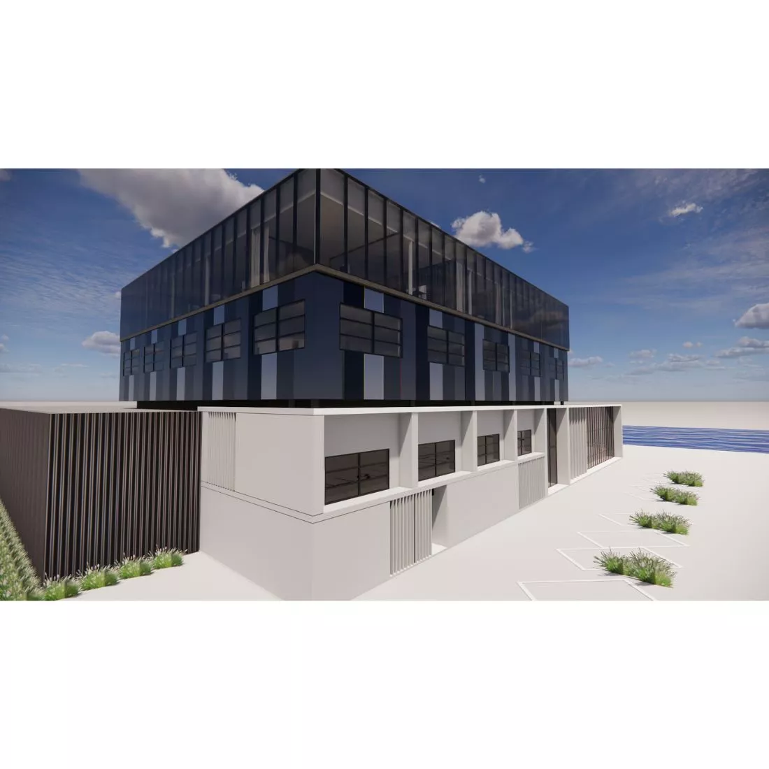 Render nieuwe gebouw