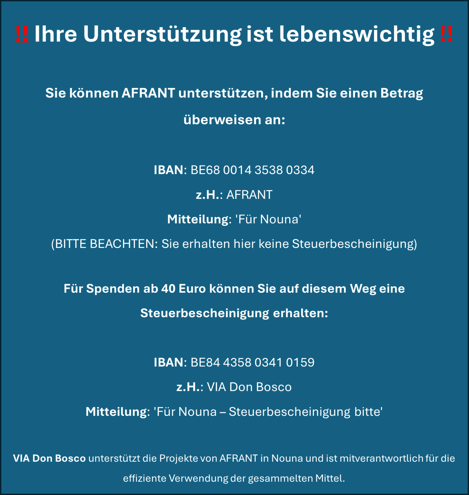 AFRANT_Spenden