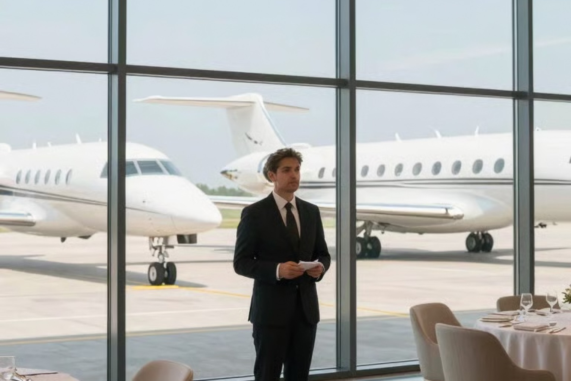 Evenementenlocatie met zicht op de landingsbaan - The Belair - Antwerp Airport