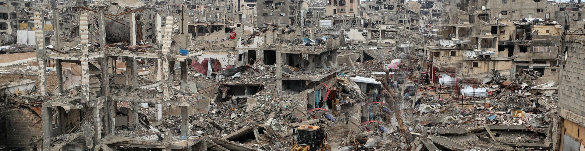 Vernieling bombardementen Gaza 