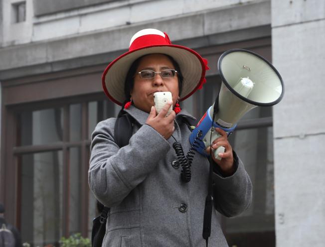 Peruviaanse spreker aan het woord op actie tegen investeringen BNP in Glencore