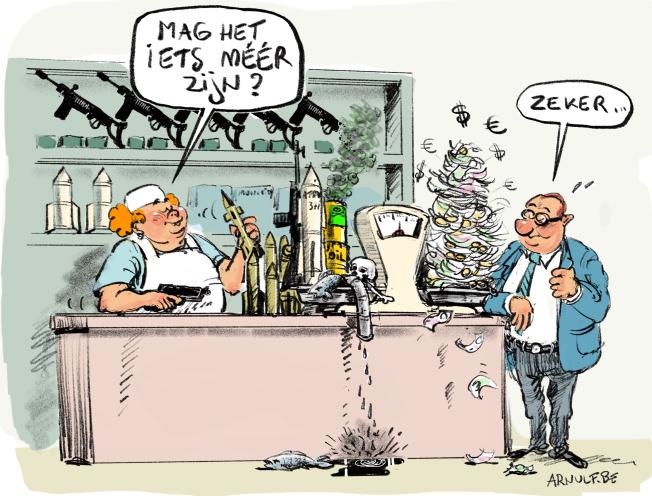 Cartoon Bankbabbel mei 