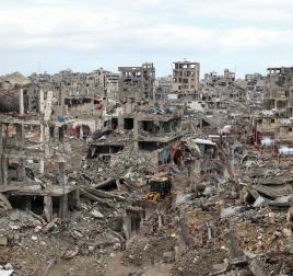 Vernieling bombardementen Gaza 