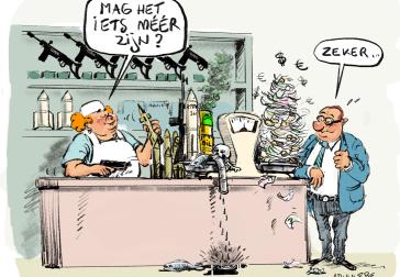 Cartoon Bankbabbel mei 