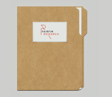 FairFin Research printed file, closed