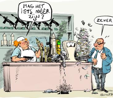 Cartoon Bankbabbel mei 