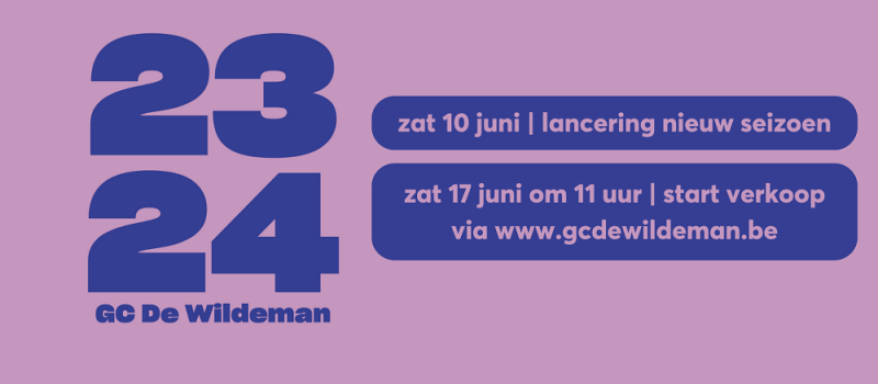 Start verkoop nieuw cultuurseizoen 23-24