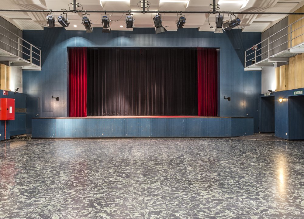 polyvalente ruimte cc het bolwerk zicht op podium