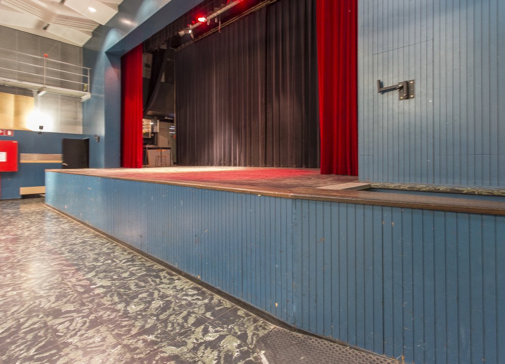 polyvalente ruimte cc het bolwerk zicht op podium