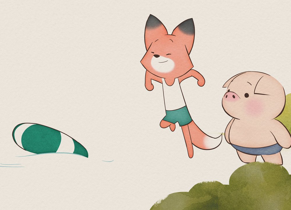 Het varken, de vos en de molen