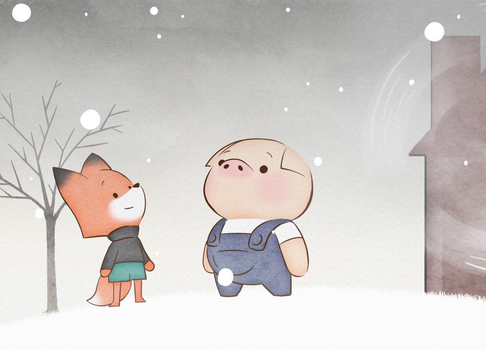 Het varken, de vos en de molen