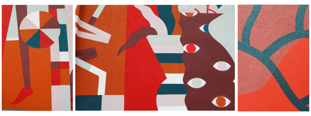 Hell'O Collective aan het treinstation van Vilvoorde