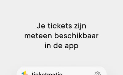 Je tickets zijn meteen beschikbaar