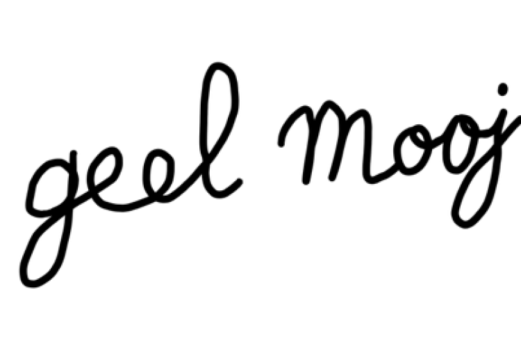 Geel mooj logo