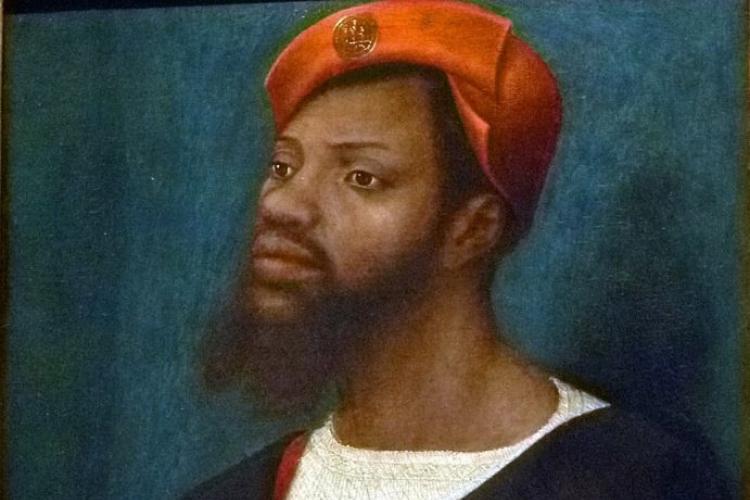 Een zwarte man uit het land van Pape Jan