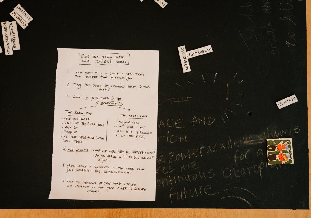 document als kunst tijdens het project