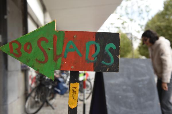 Houten pijl met Boslabs