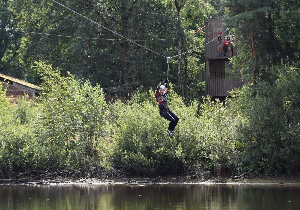 Deathride over water. De Hoge Rielen