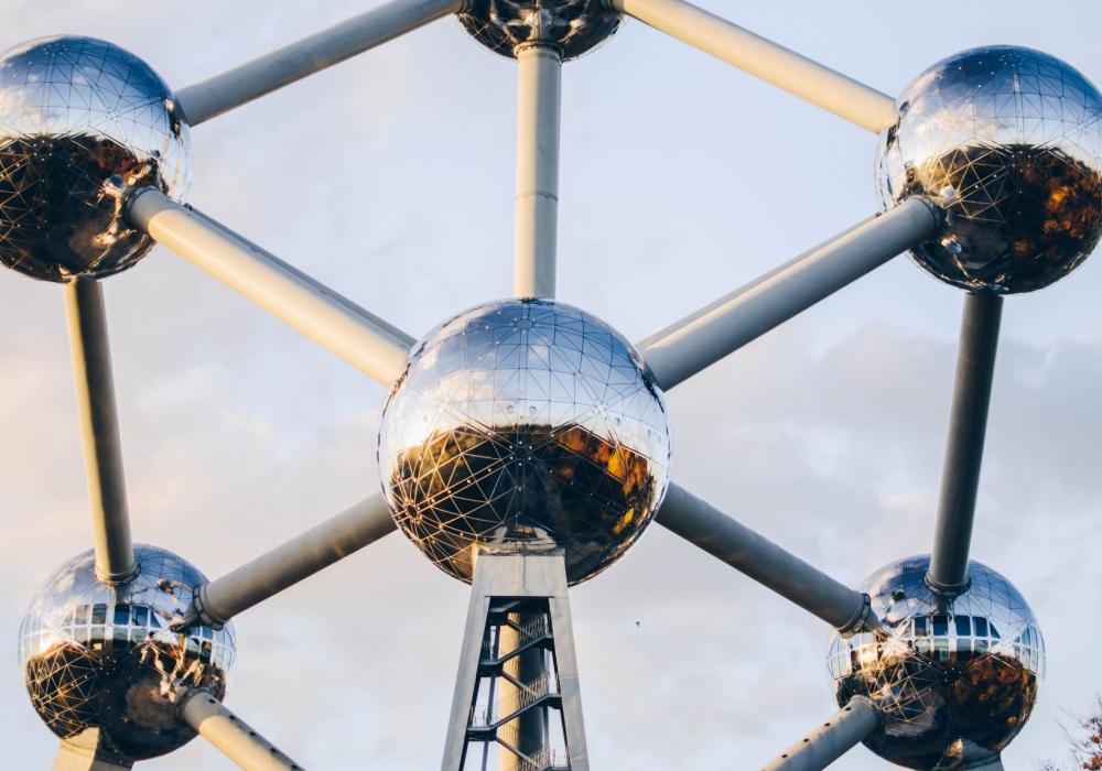 Atomium, België. Unsplash fotografierende