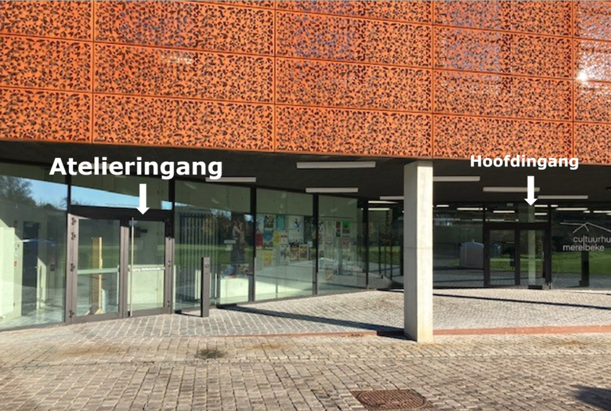 Atelieringang Cultuurhuis Merelbeke