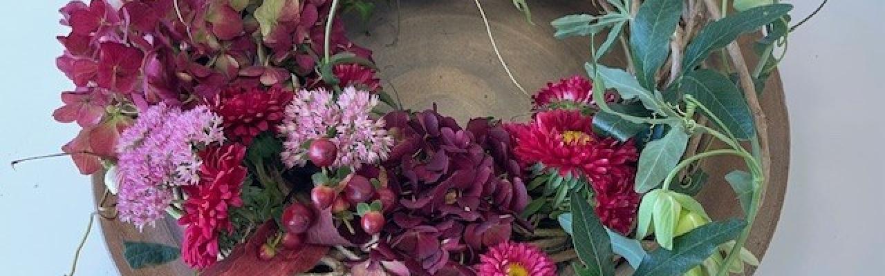 Evenementfoto Creatief met materialen uit de natuur of tuin