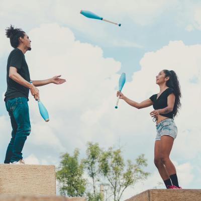 Evenementfoto Circustechnieken: piramides, klimmen, slingeren  en jongleren (7+)