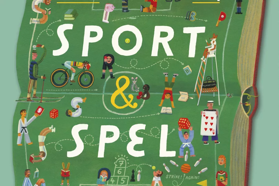 Campagnebeeld Jeugdboekenmaand thema sport en spel