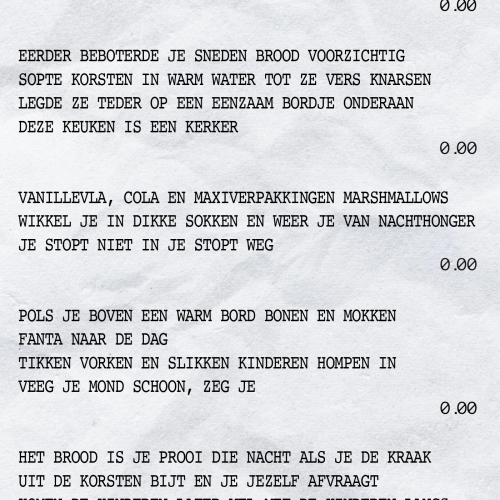 VREET: Gedicht Leonie Moreels voor oktober: Verzet tegen armoede 