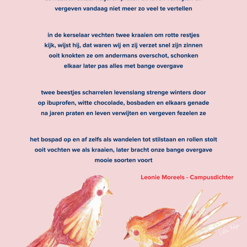 Gedicht trage tocht Leonie Moreels
