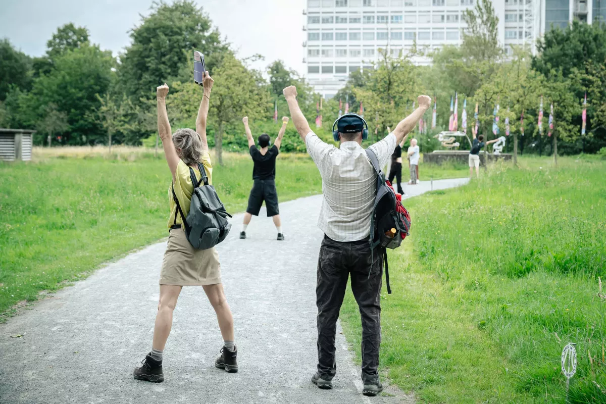 Tuur & Flup Marinus & Ariadna Estalella Alba, "A Walk In The Sculpture Park" - Photo: © Tom Cornille