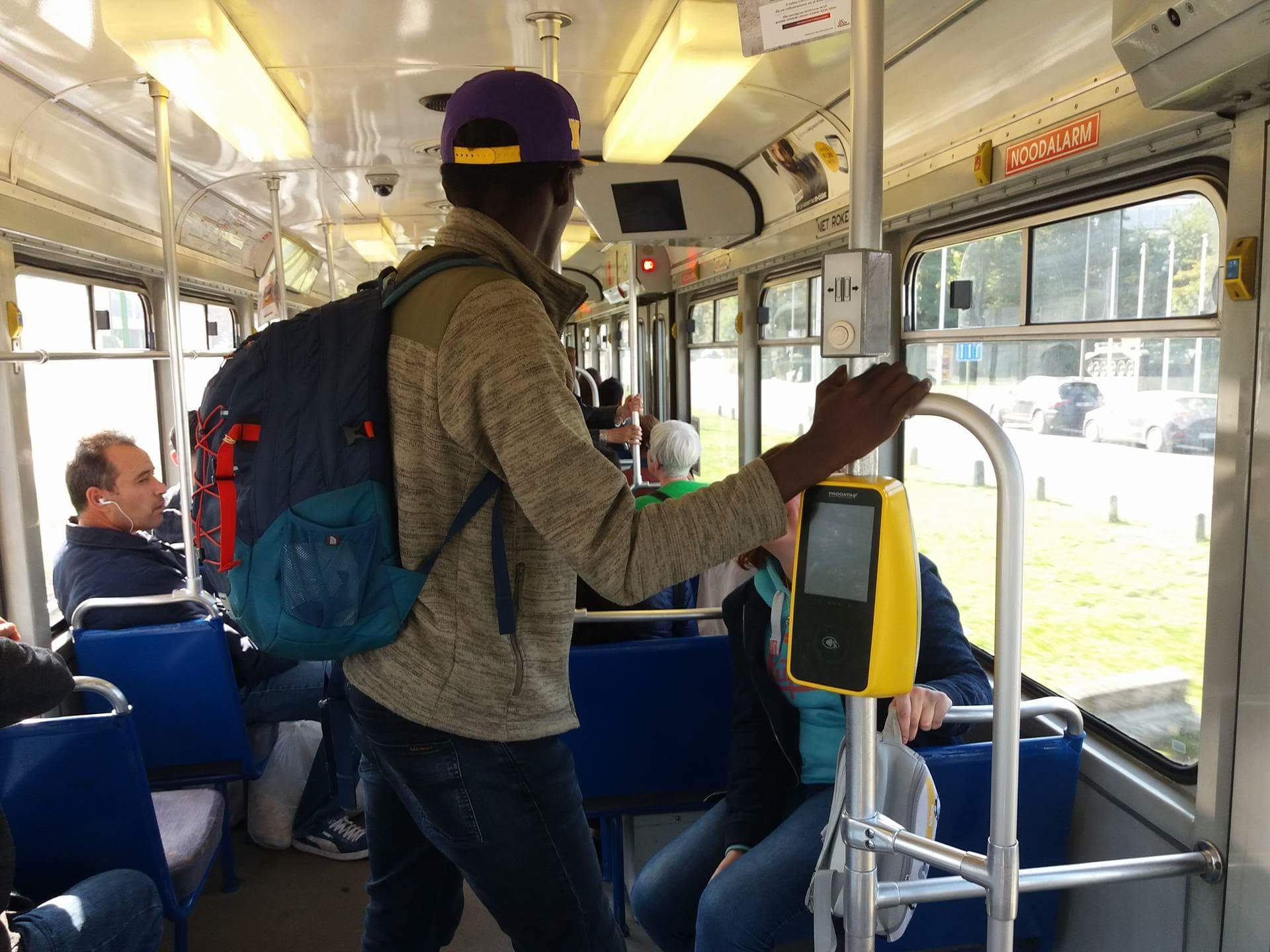 Mohamed Barrie op de tram