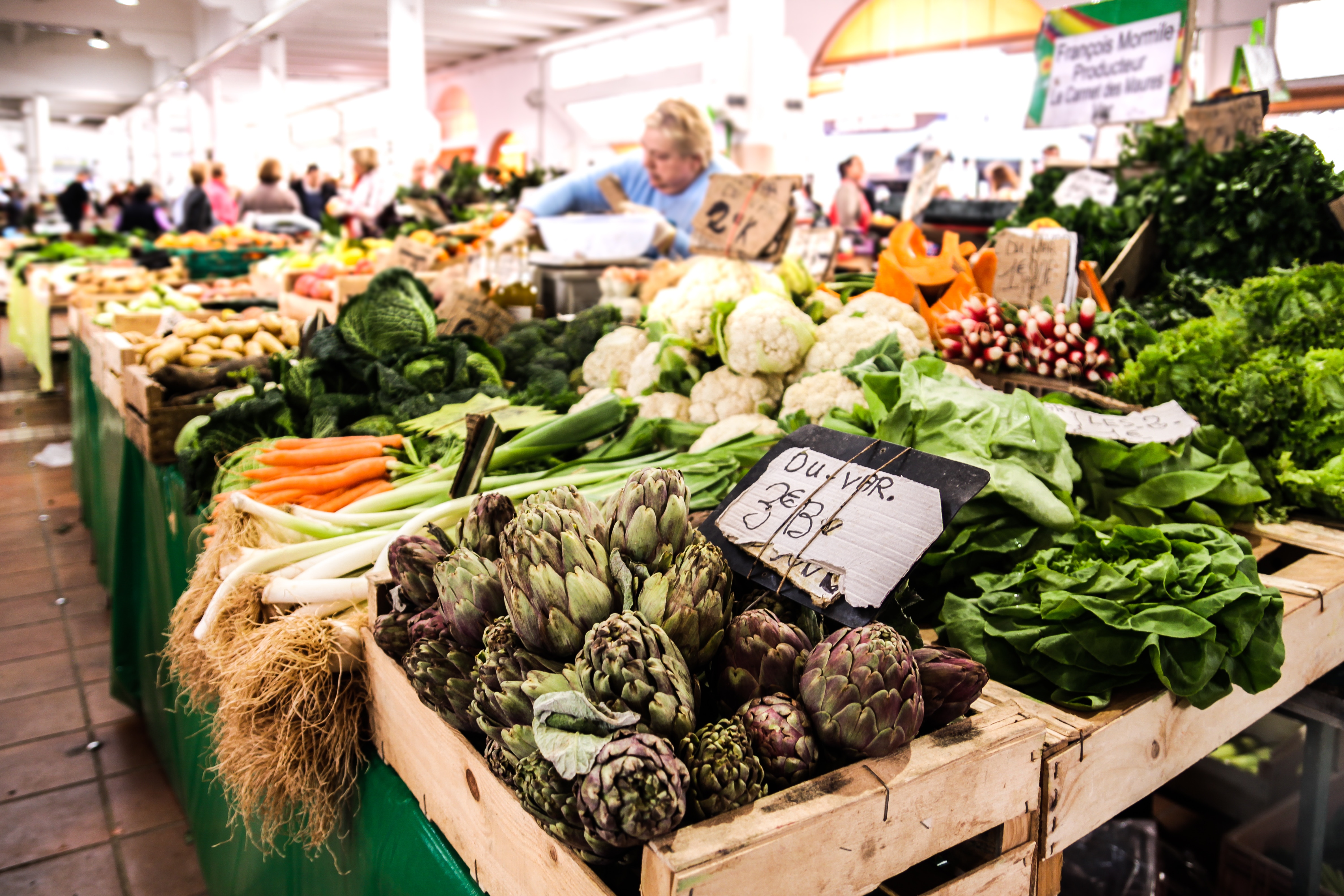 Groenten op de markt