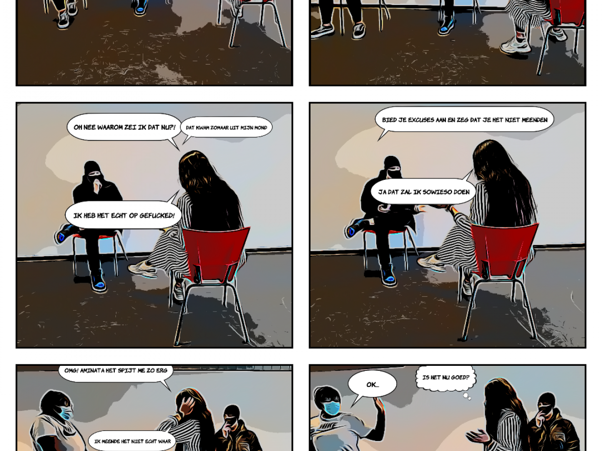 Aminata's comic over racisme 