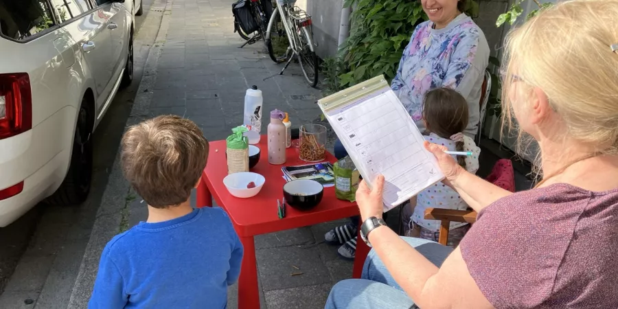 Straatvinken aan het werk in Berchem