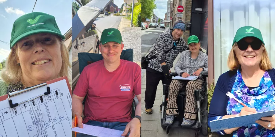 Een aantal winnaars van de petjes