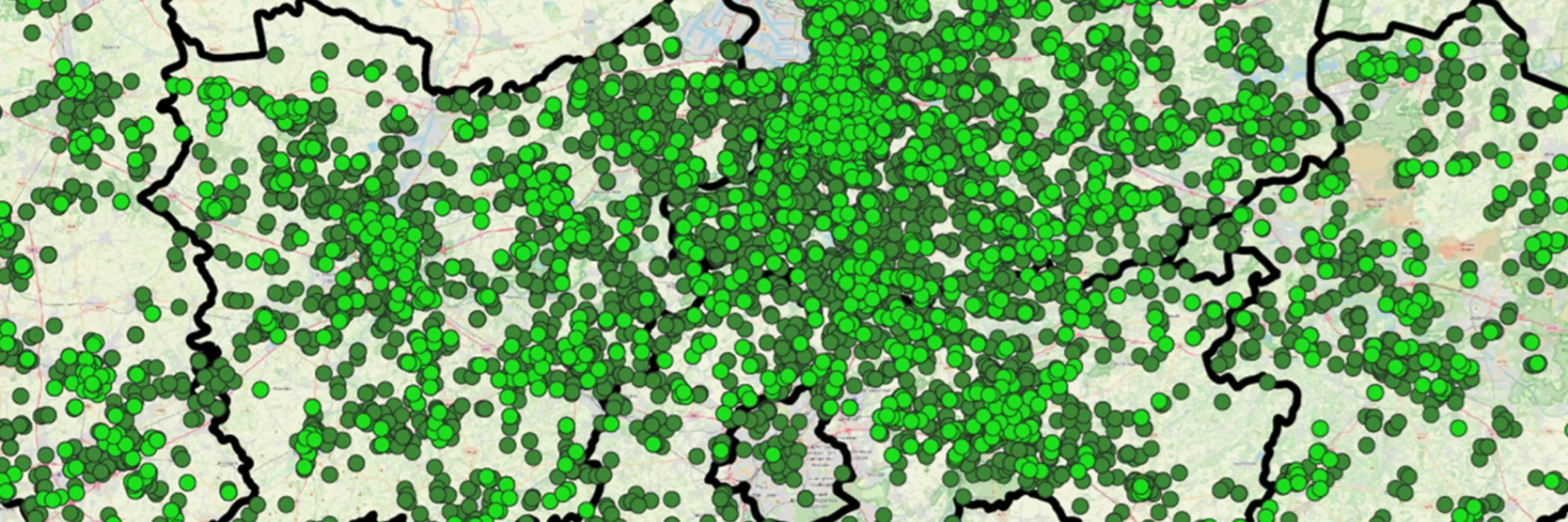 Stippenkaart tellingen 2018-2024