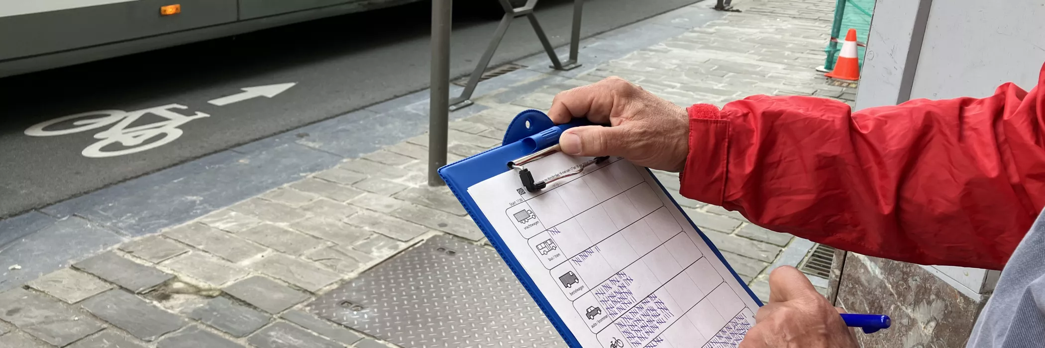 Straatvinker aan het werk