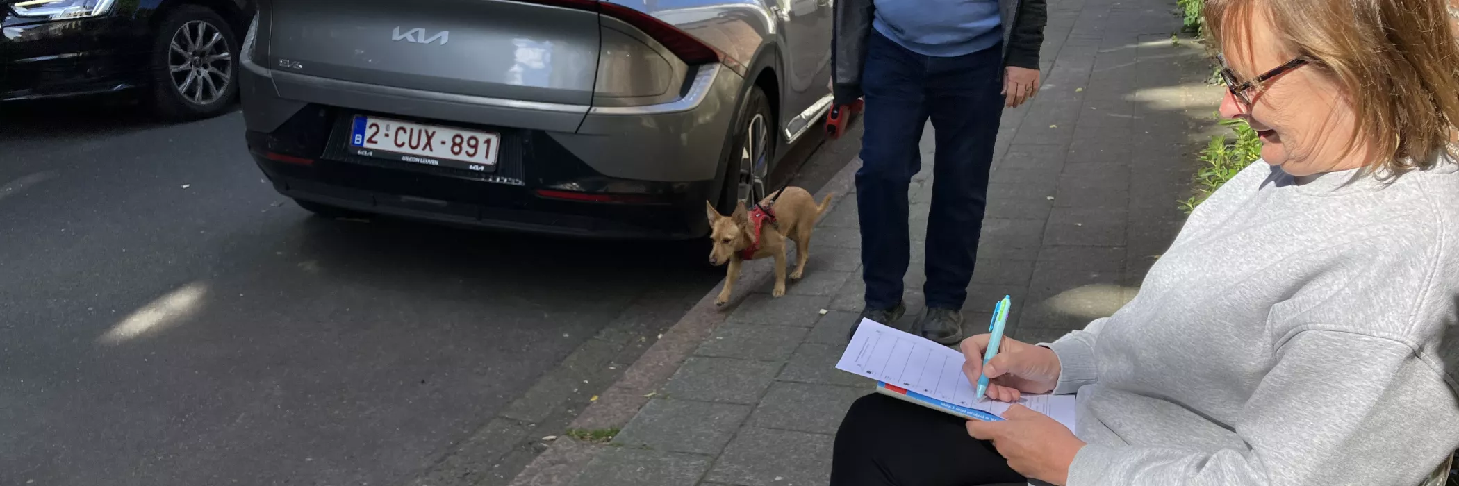 Teller op straat