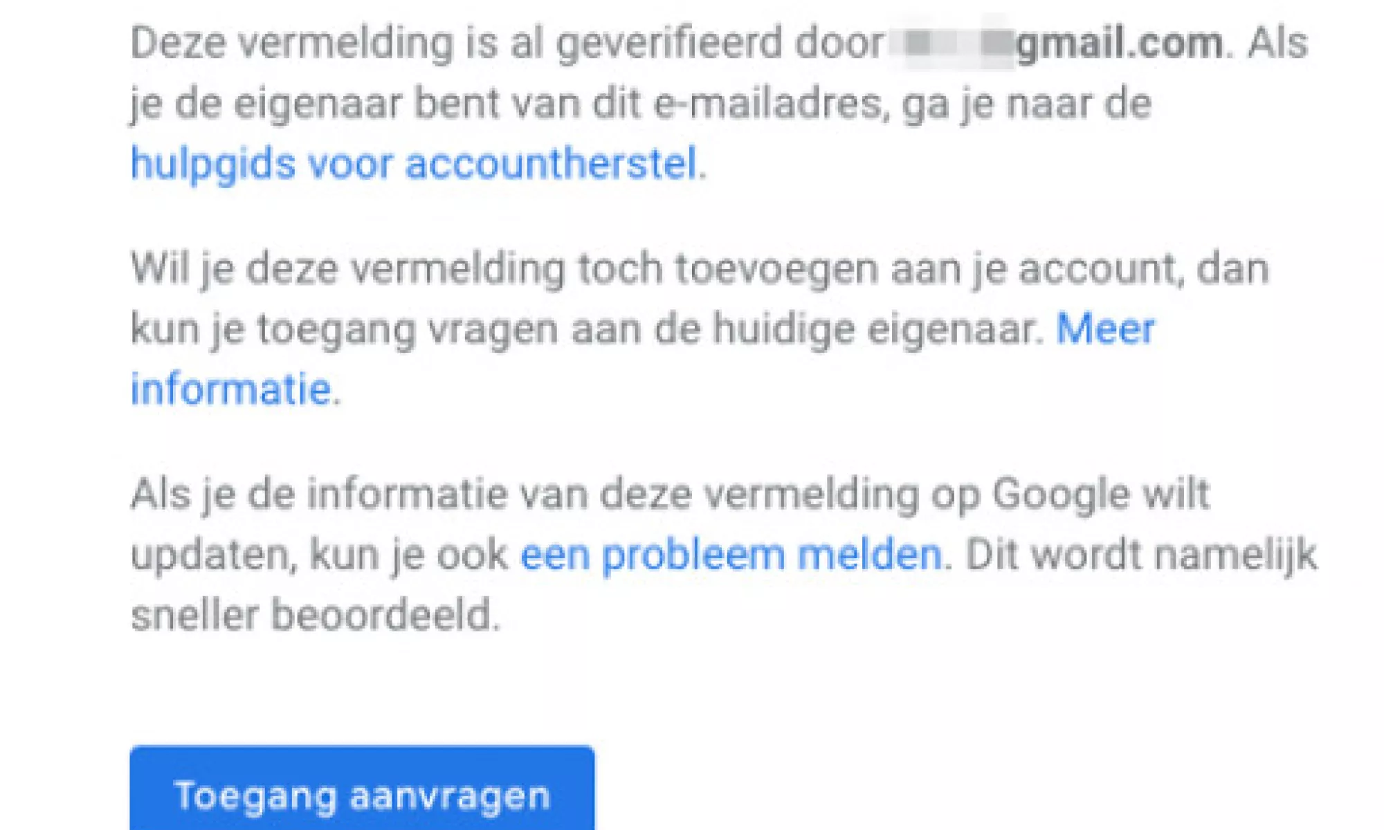 Claim Google bussiness